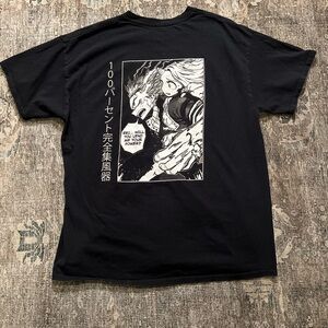 My Hero Academia Black T-shirt Tee Medium